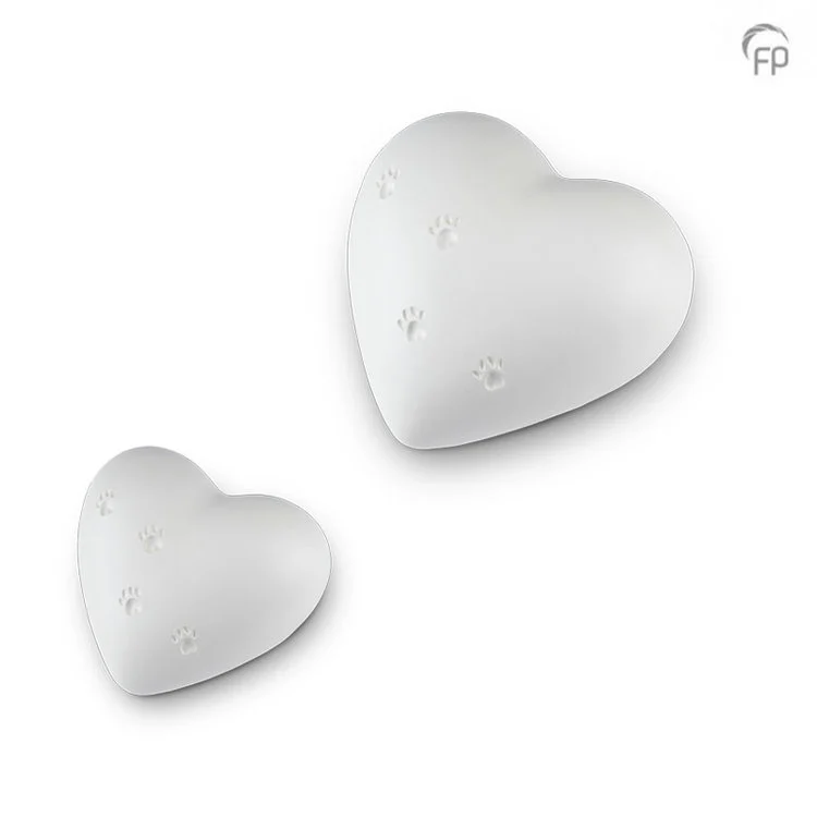 Mastaba Ceramika Ceramic Heart Urn - KU 152 Large and Small